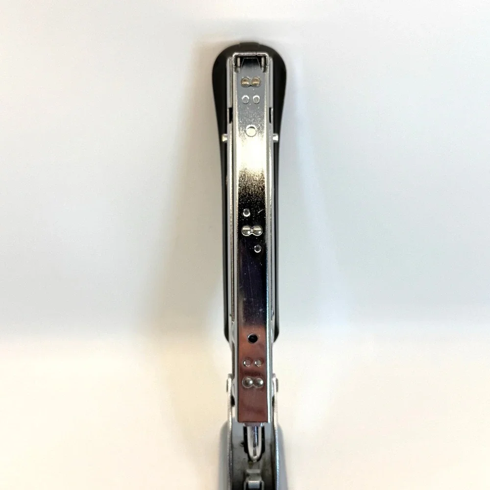 VTG Ace Fastener Aceliner Model 502 Chrome Black Cap‎ Stapler Chicago USA Retro